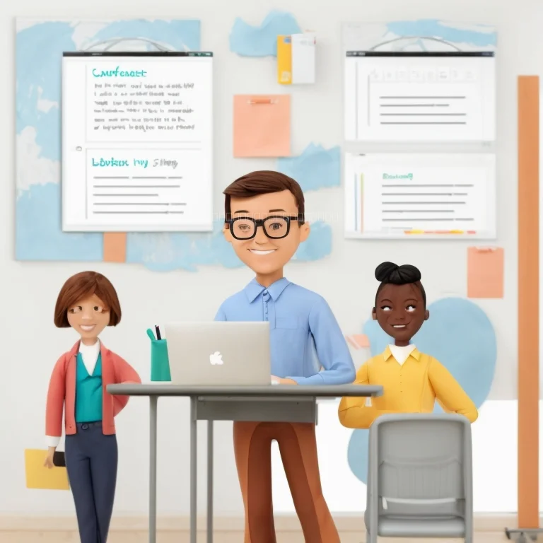 Instructor guiding workshop participants in a collaborative setting